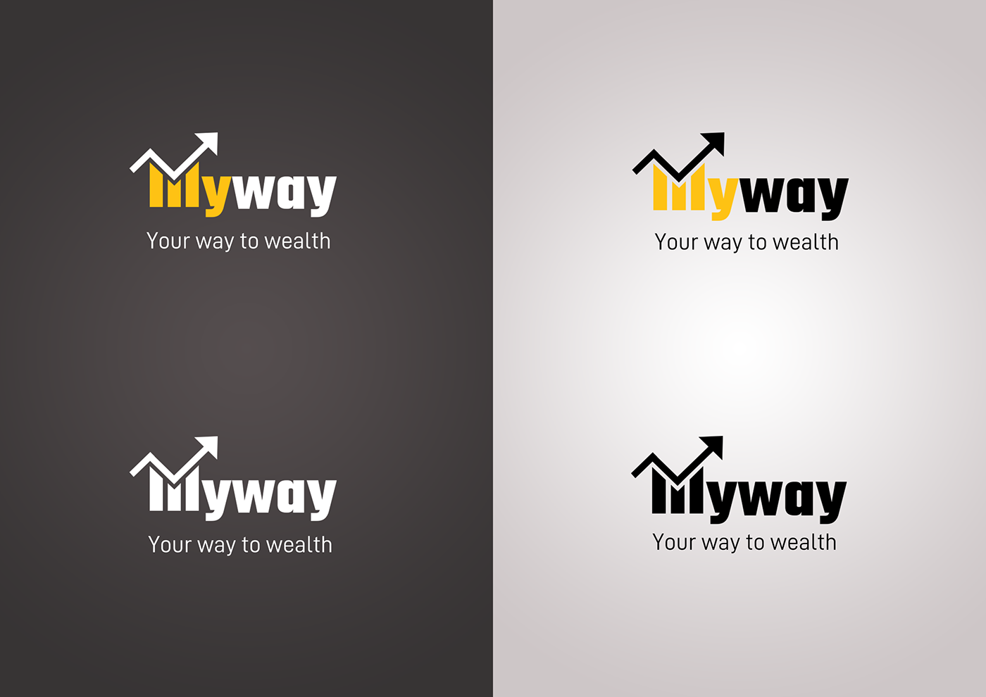 brochure tri fold tri fold brochure logo Logo Design branding  print design  Myway advertisement Collateral