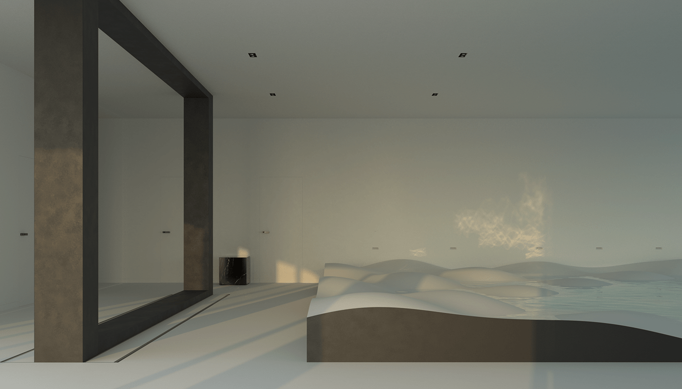 hotel interior design  parametric parametric architecture parametric design Spa swimming pool Pool