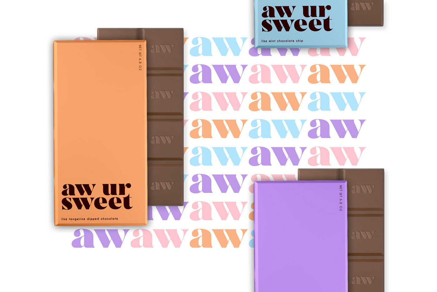 branding  chocolate chocolate bars colorful minimalistic package design  Playful sweet typography   Youthful