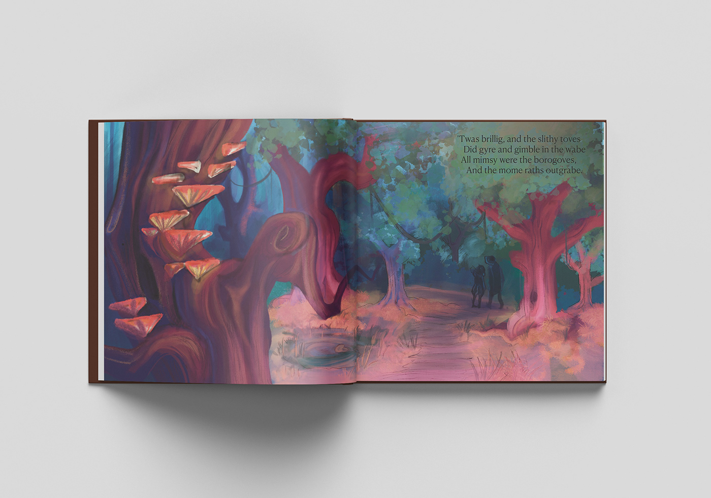 book cover book design children's book Digital Art  ILLUSTRATION  Poem illustration