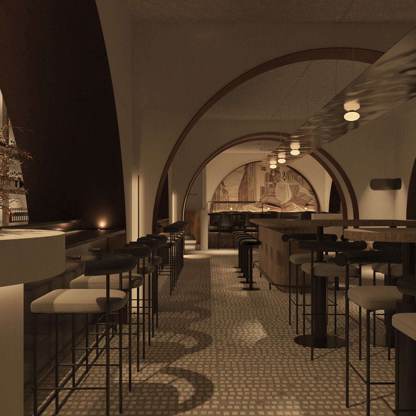 architecture archviz bar interior CGI Interior interior design 