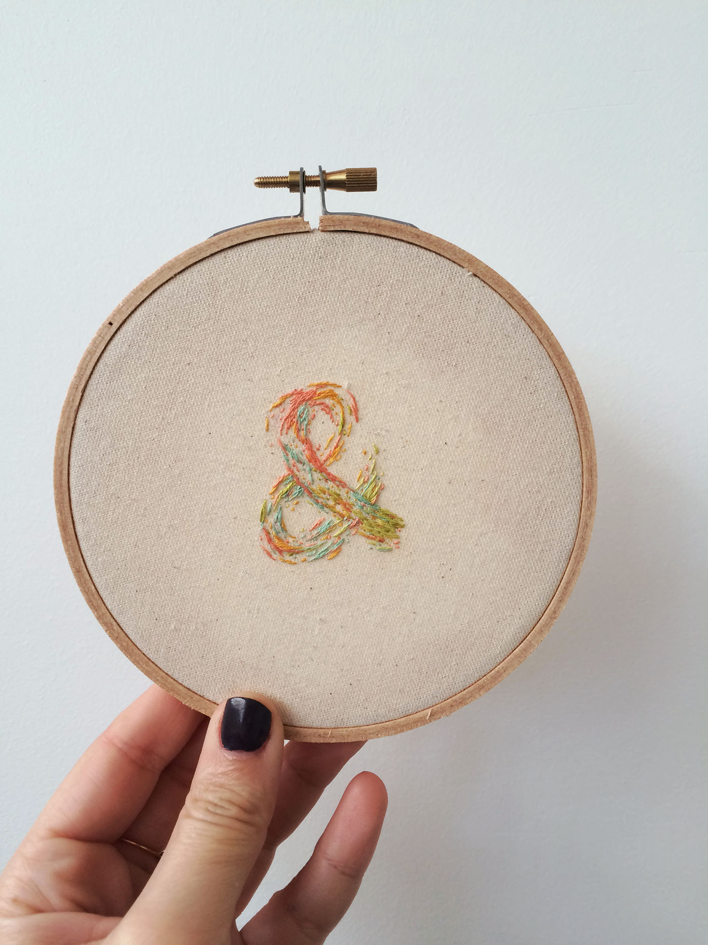 Embroidery Handlettering lettering design Needlework
