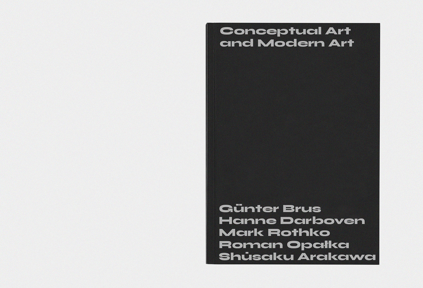 conceptual art modern art print editorial Grafik Design editoria publication book cover