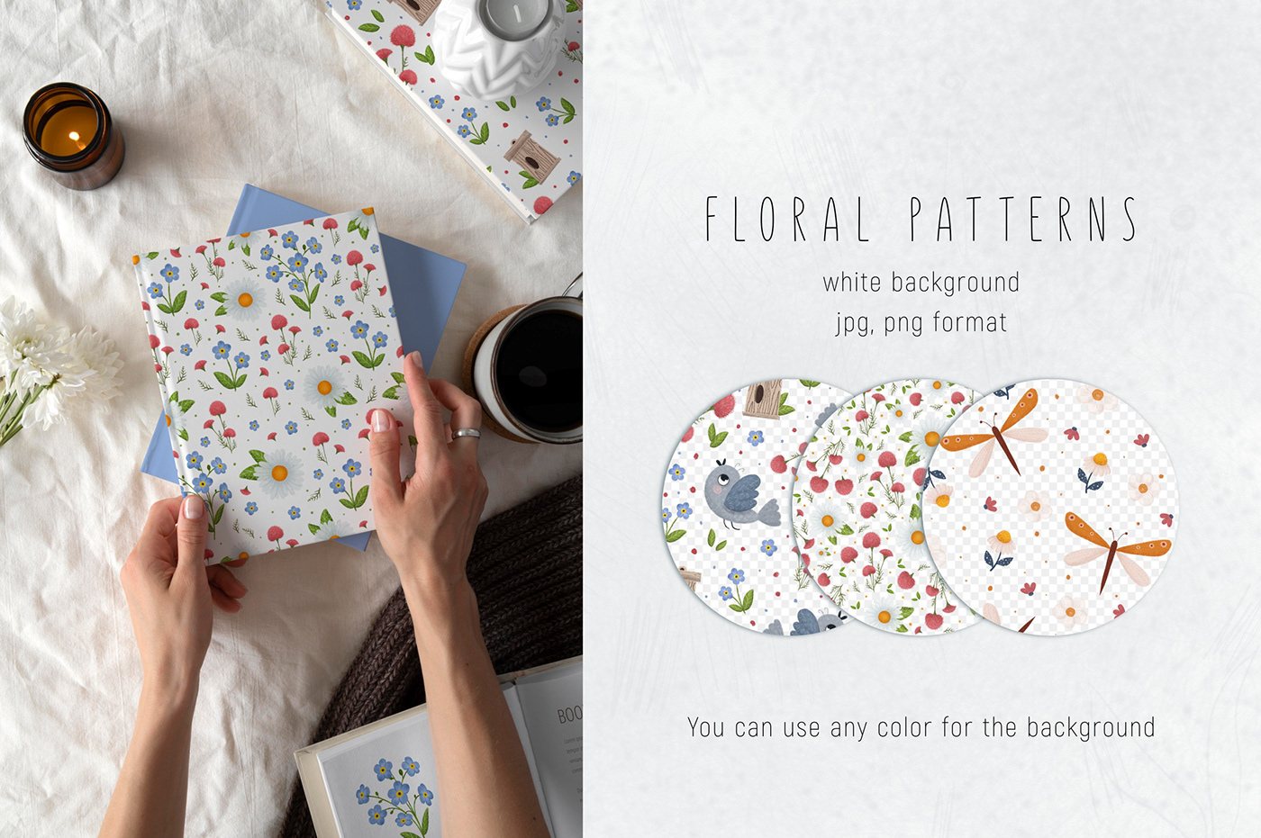 design Drawing  floral flower notebook pattern planner spring summer tape