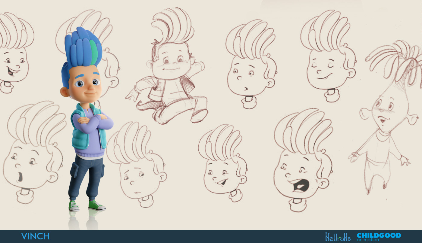 3D 3d animation 3d modeling animation  cartoon Character design  children illustration concept Drawing  Render