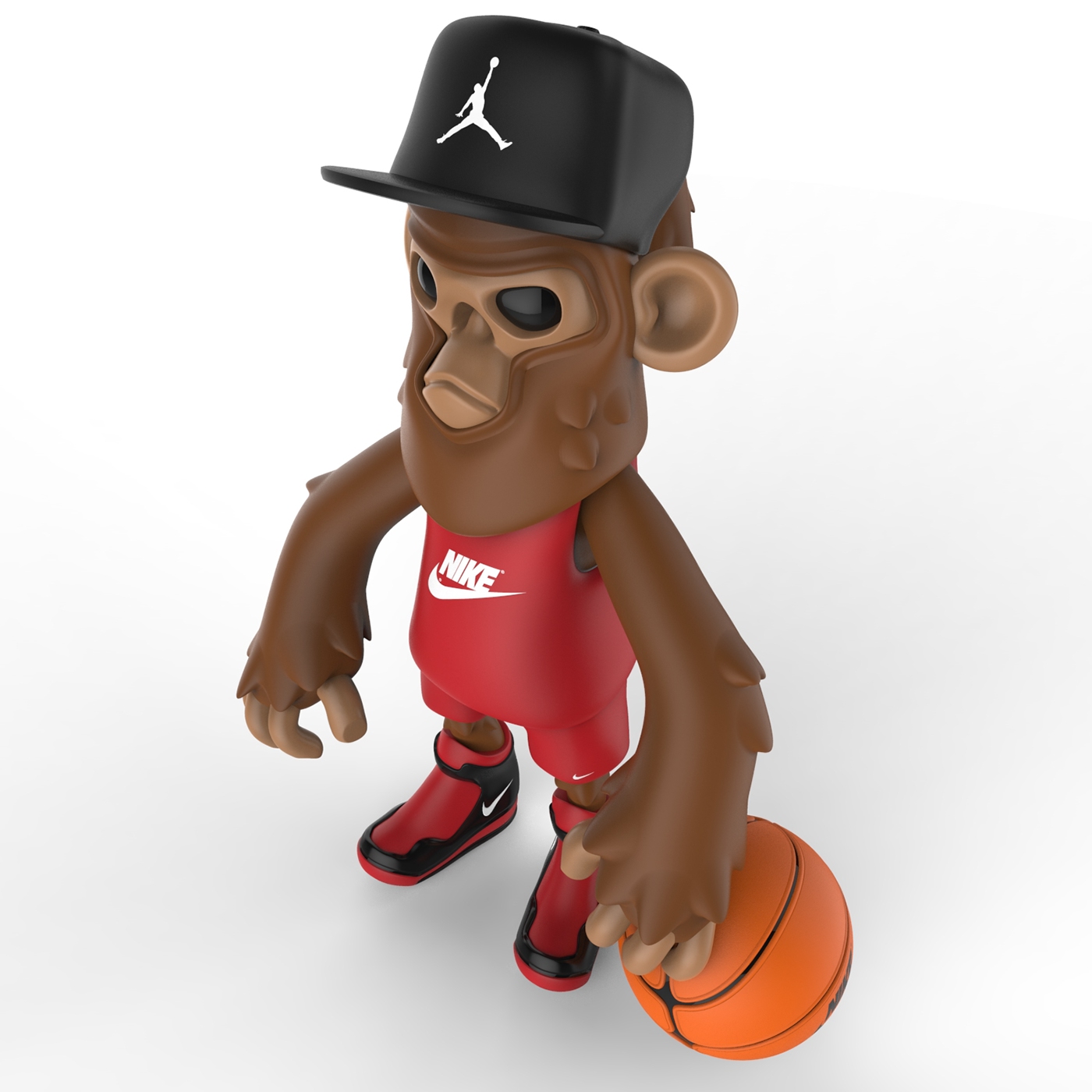 toys design designertoys svbttrct monkey Zbrush 3D