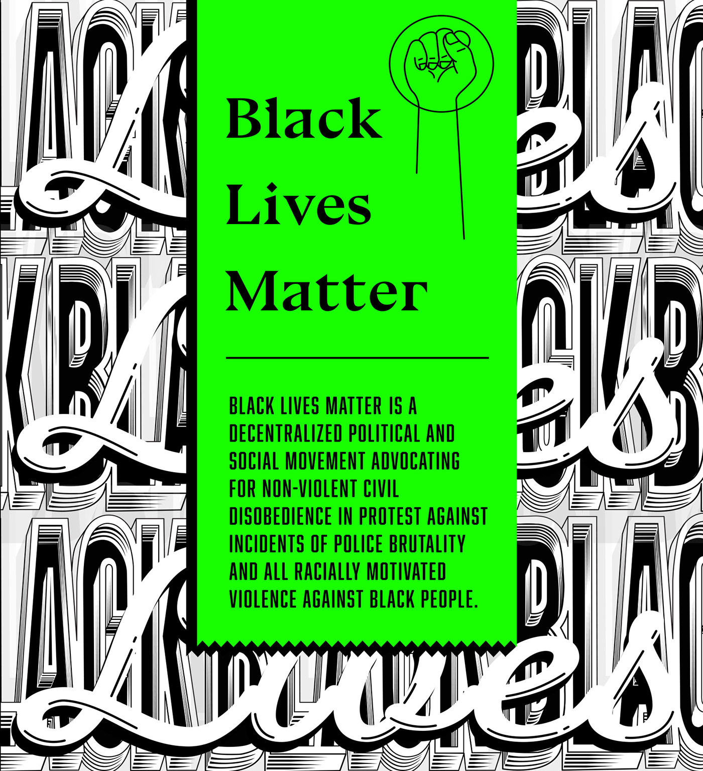 Black Lives Matter BLM ILLUSTRATION  poster poster art typography   design fundraising Justice non-profit