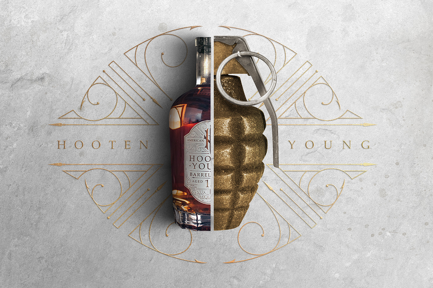 branding  Label Military Whiskey bottle conceptual design graphic design  liquor Product Photography