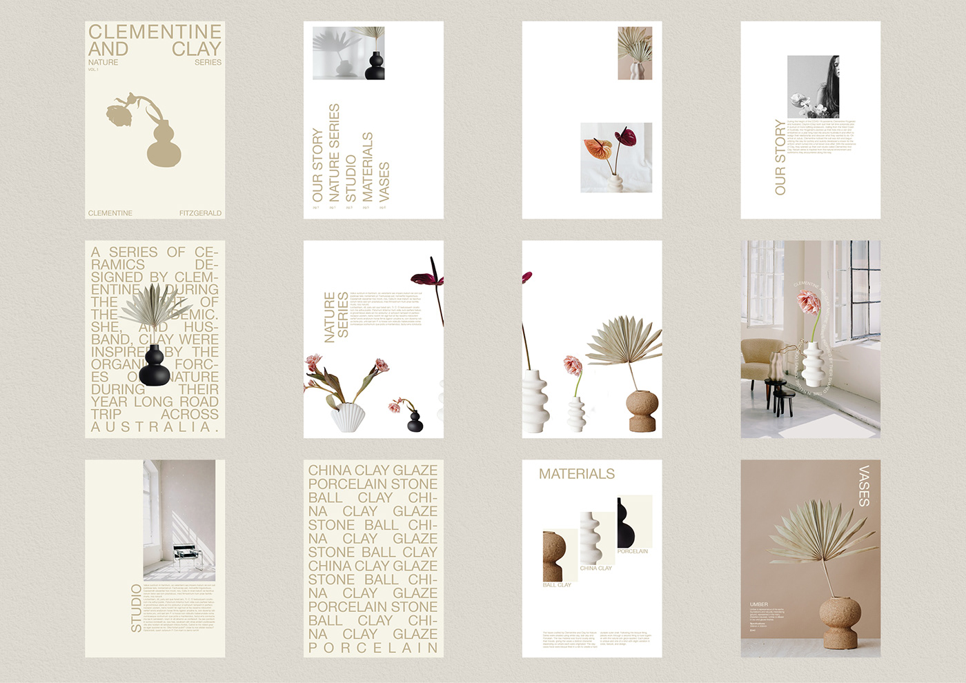 book brand identity catalog ceramic design editorial Lookbook magazine Mockup print