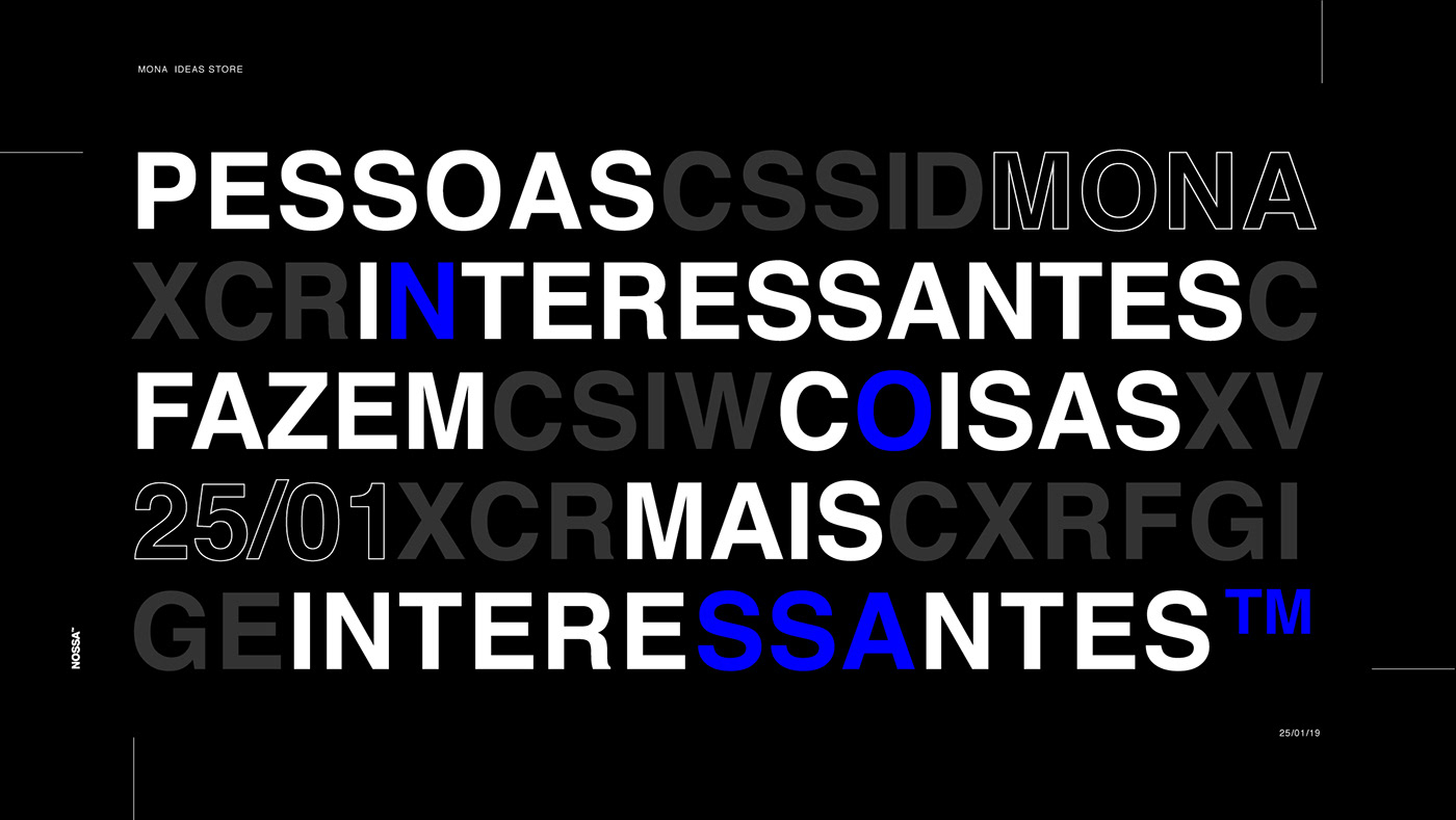 Exhibition  graphic design  nossa typography   motiongraphics animation  kinetic type branding  aftereffects