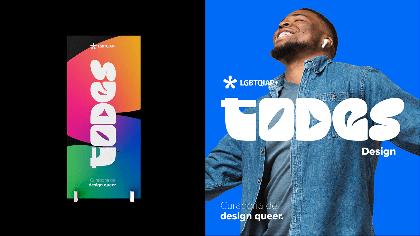 logo pride queer todes typography   visual identity