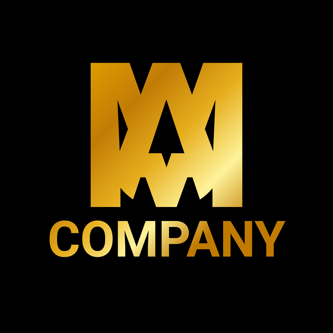 logo Logo Design creative logo letter logo Logotype A letter logo M Letter Logo golden logo PirignEx AM logo Design