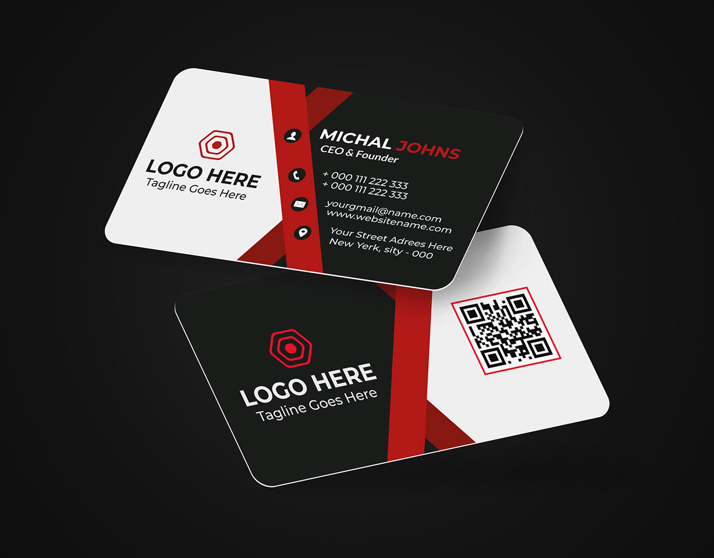 business card brand identity visiting card corporate business Graphic Designer card design card professional visiting