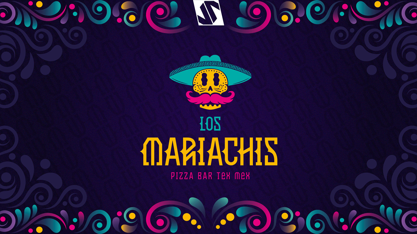 brand identity logo mexico Food  mariachi sombrero branding  Logo Design graphic design  TexMex