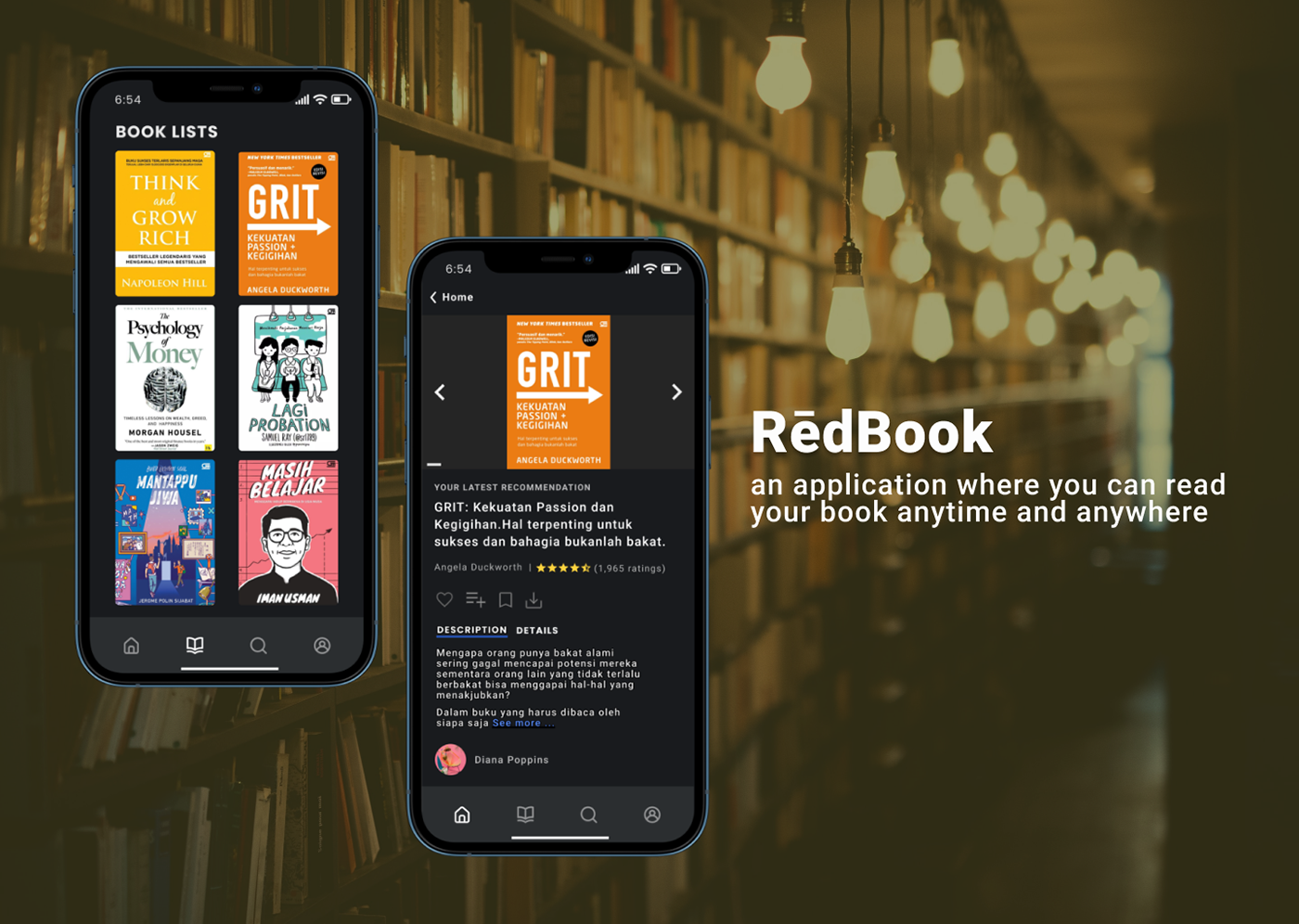 E-book apps Mobile apps ui design