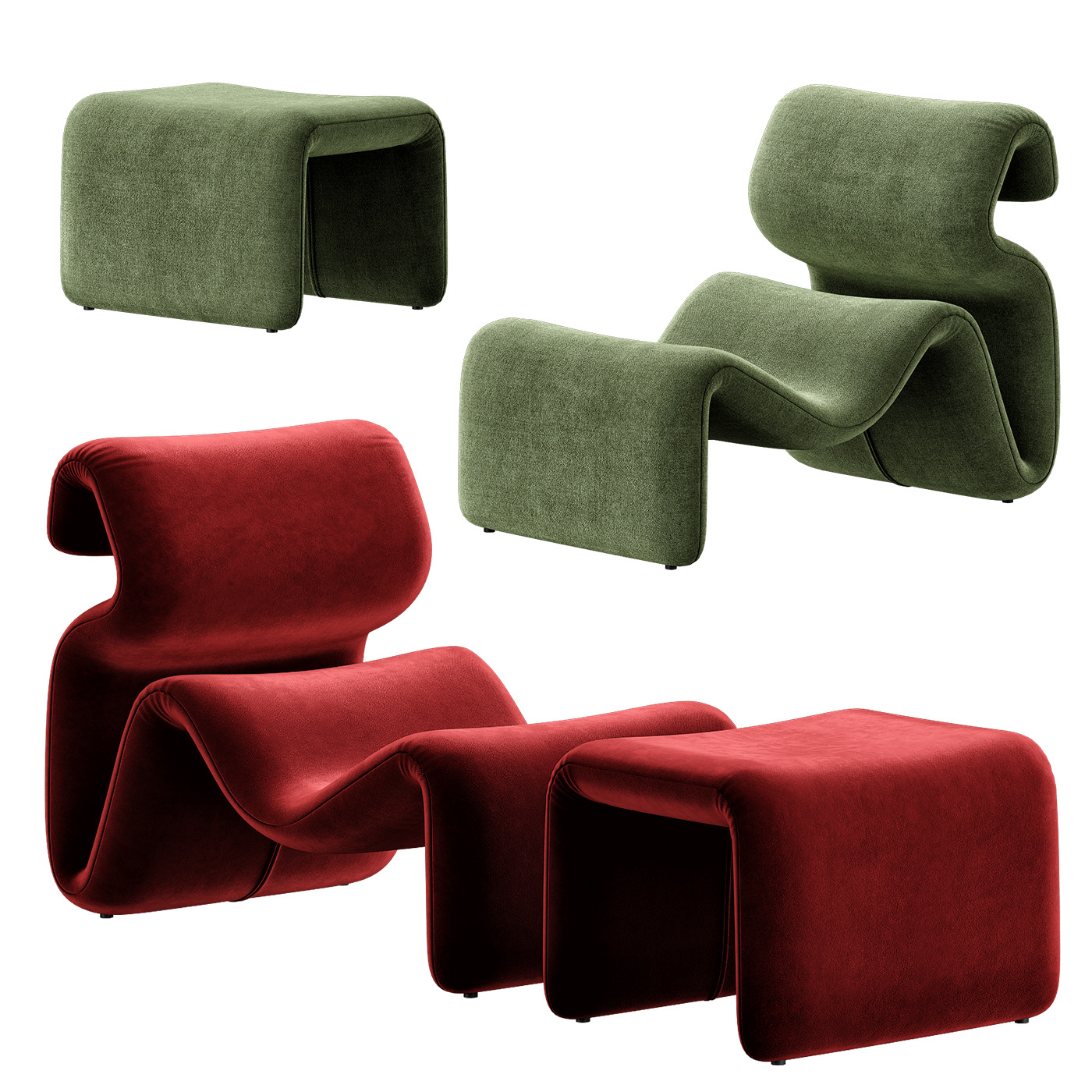 3D 3d modeling 3ds max armchair chair Render sofa visualization