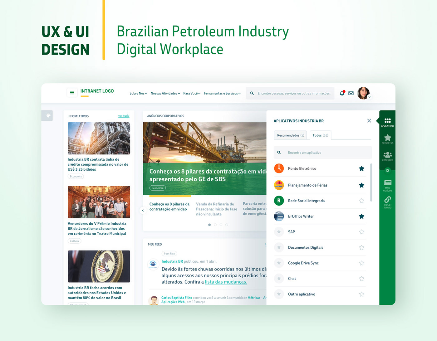 designsprint Digitalworkplace green Intranet productdesign UI ux uxdesign Web webapplication