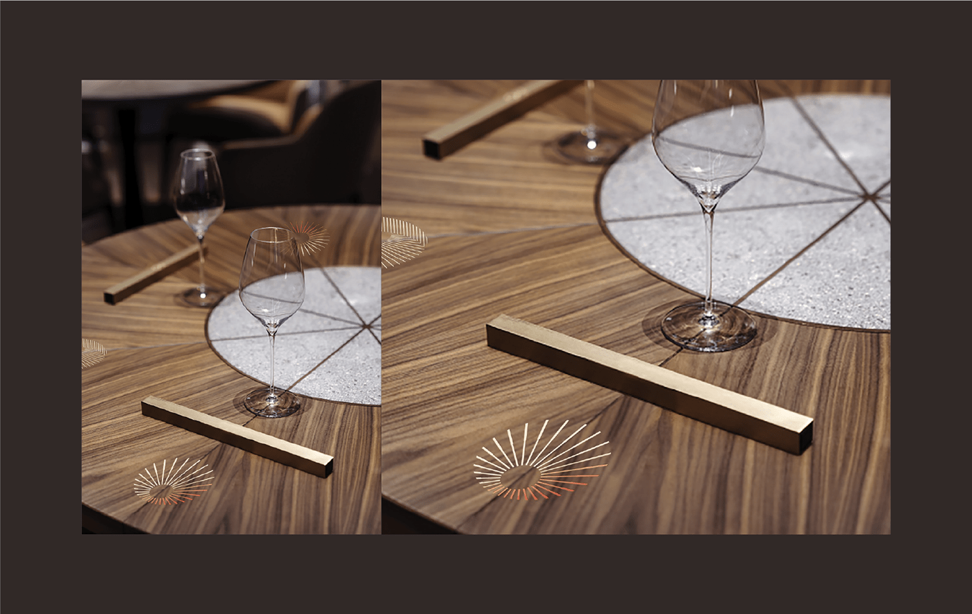 brand identity copper Food  gold Nikkei peru restaurant restaurant design Sun