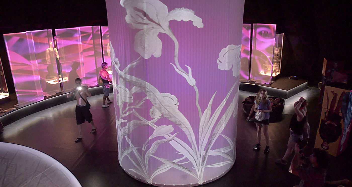 museum Exhibition  projection Mapping pattern interactive
