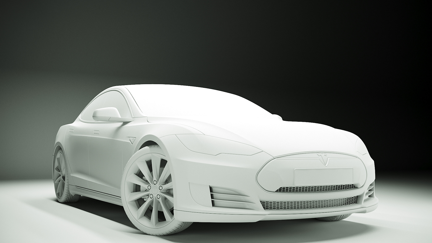 corona corona renderer 3ds max car design car render car tesla Model S studio CGI