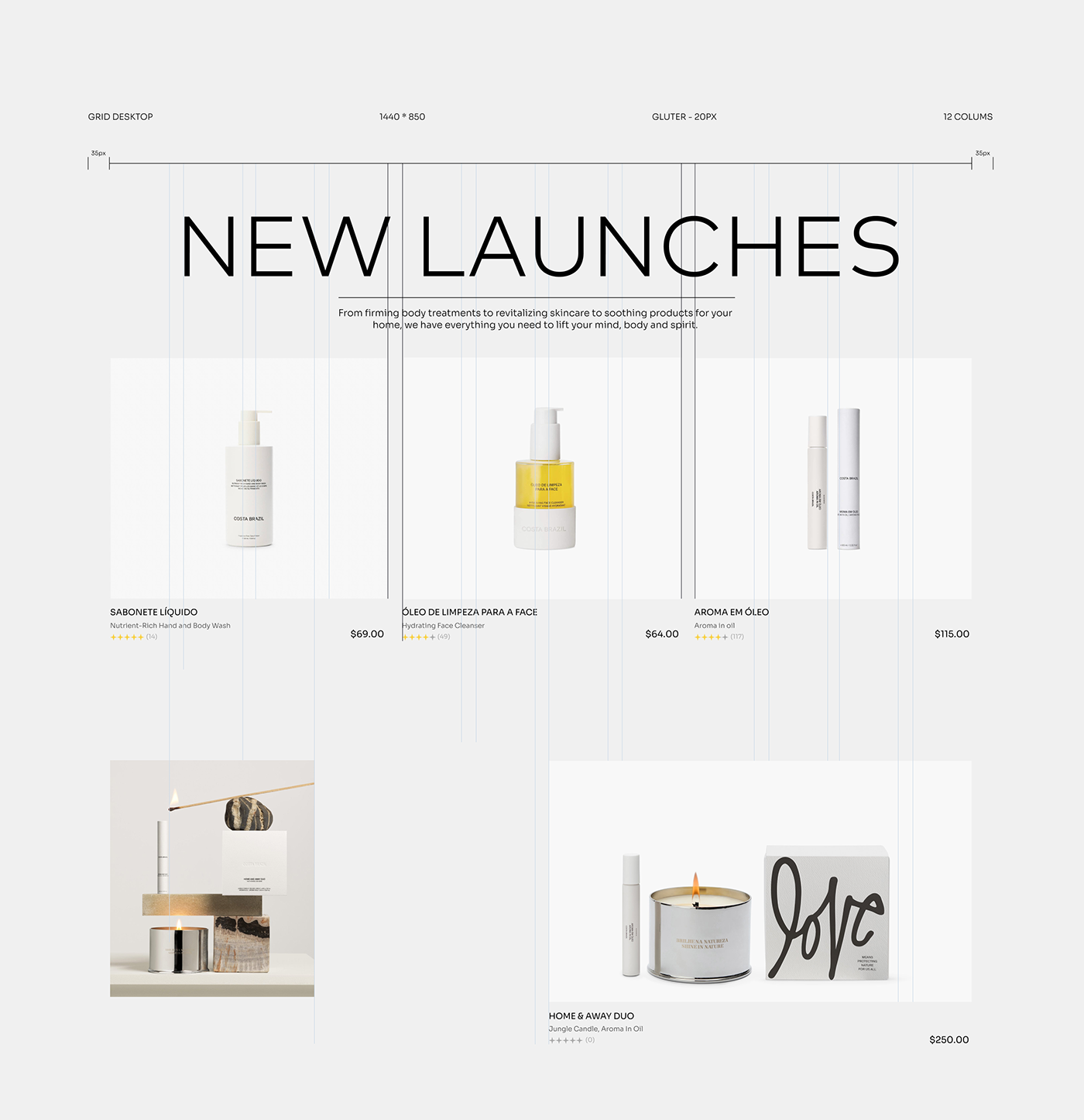 UI/UX Figma Ecommerce ui design beauty natural ecommerce website brand identity eco