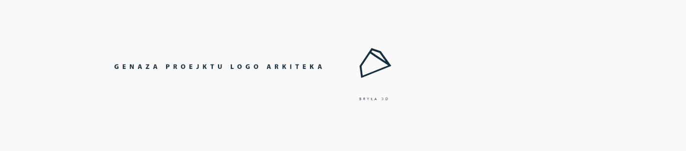 3D architect architecture Drawing  logo solid