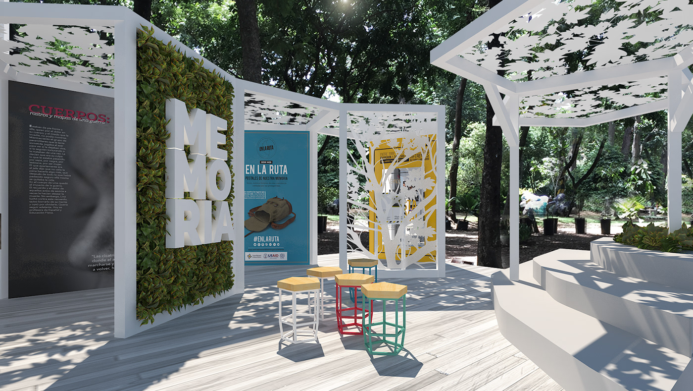 3D booth design Exhibition Design  Render stand design