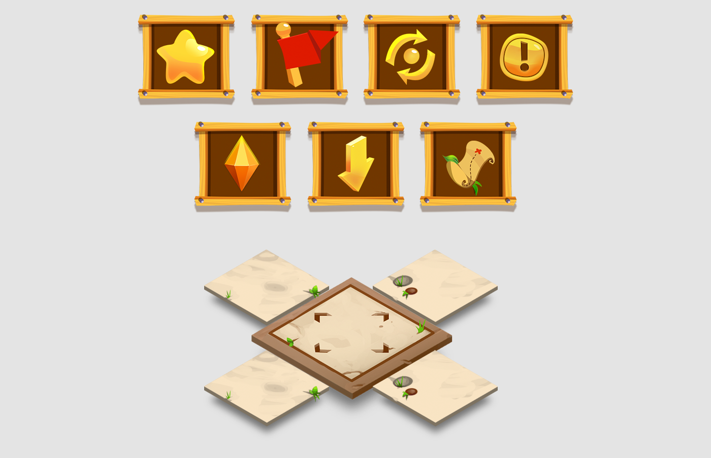 characters assets game mobile Isometric Game UI