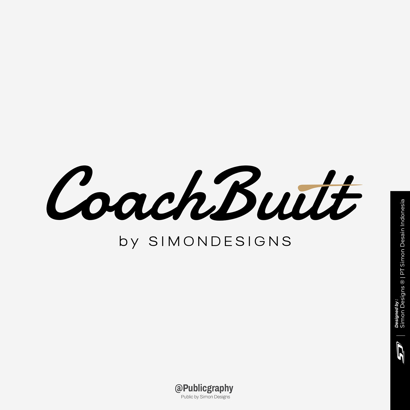 Simon Designs designer Logo Design branding  graphic design  coach built