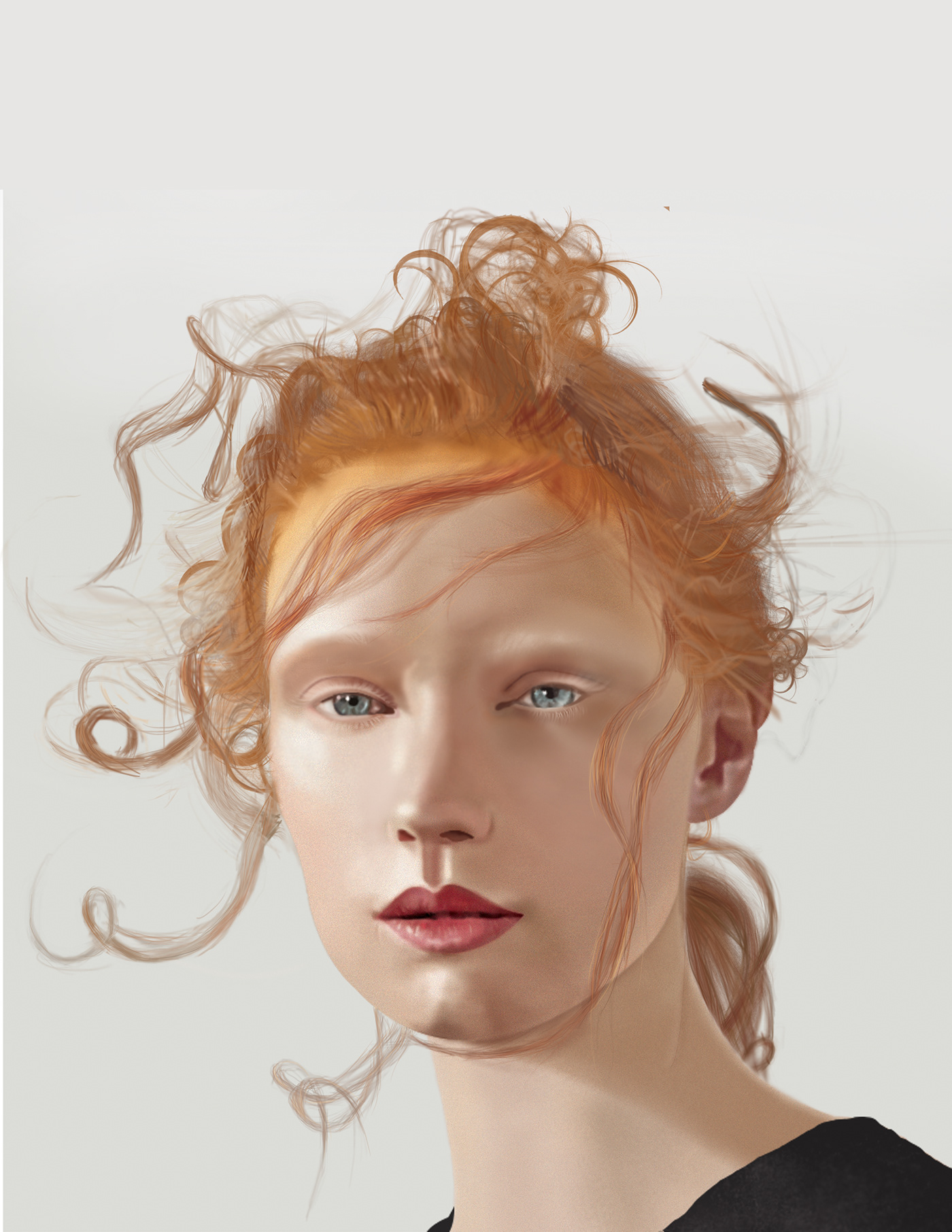 artwork Digital Art  ilustración digital person portrait realistic woman