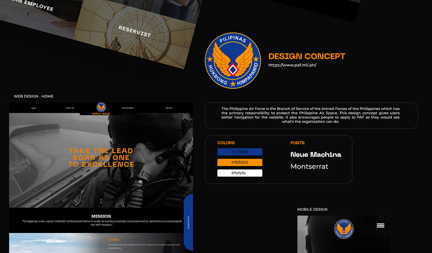 air force Aircraft army aviation dark design concept Government navy UI Web