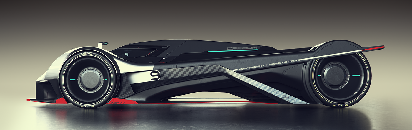 concept car Automotive design 3D Motorsport 3ds max vray Racing