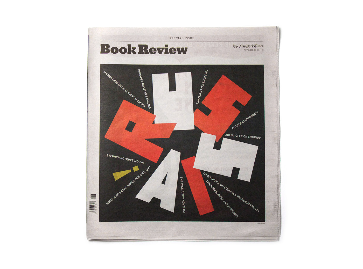 Pentagram paula scher type Russia constructivism avantgarde russian custom typography lettering hand-drawn type New York Times book review Nicholas Blechman 