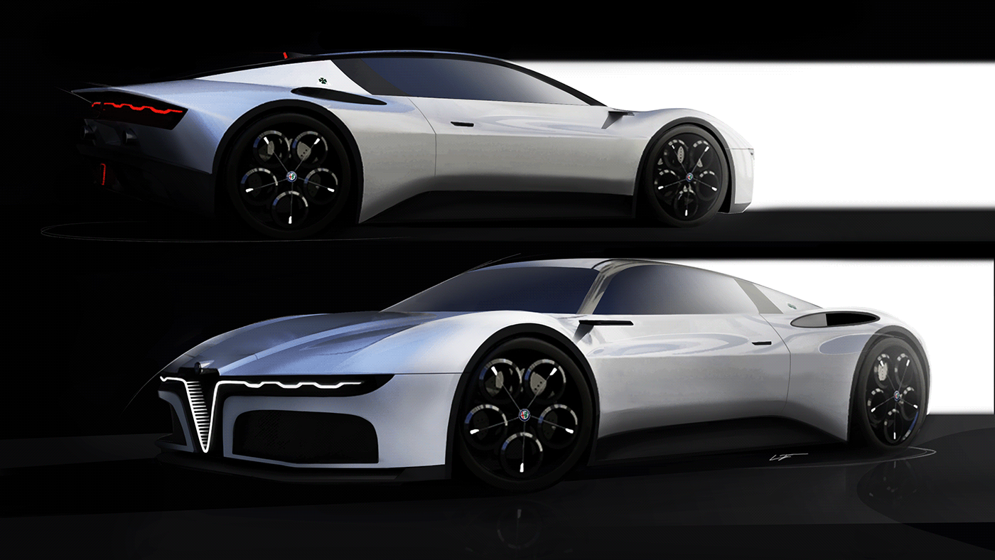 alfa romeo Alias car design CGI design passion sketch sportcar conceptcar