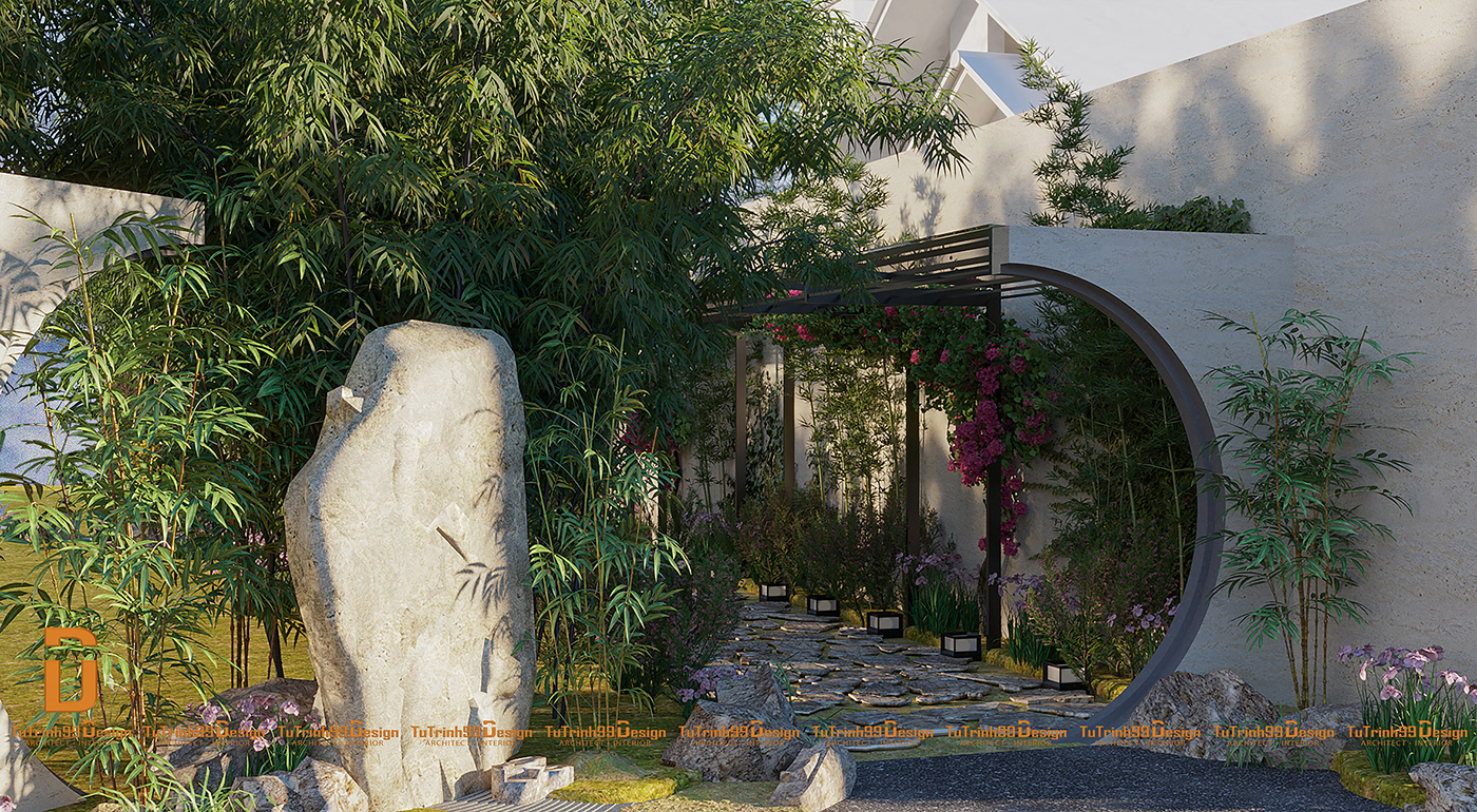 Landscape architecture exterior modern Render visualization 3D 3ds max corona archviz