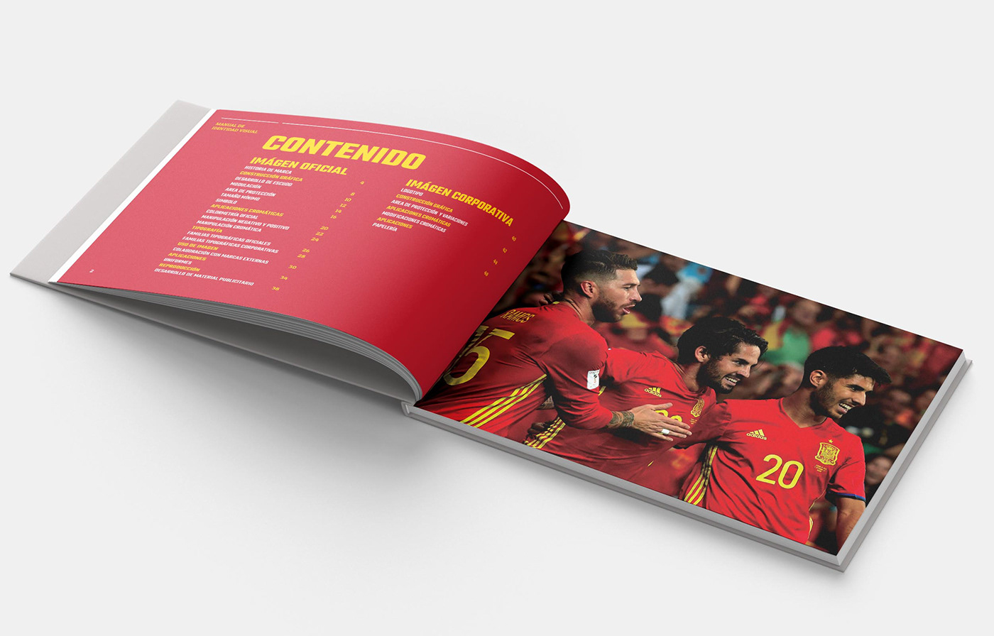 brand book branding  football soccer spain brand Mockup sports uniform book
