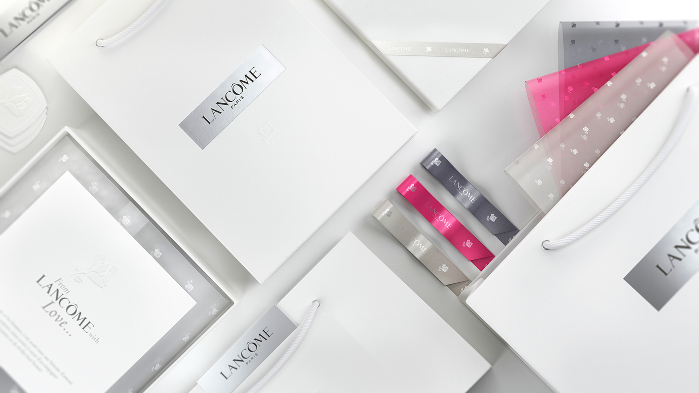 Lancome gifting cgi advertising cgi illustration 3d beauty visuals Perfume & Cosmetics 3D Rendering CGI packaging rendering packaging rendering luxury visuals