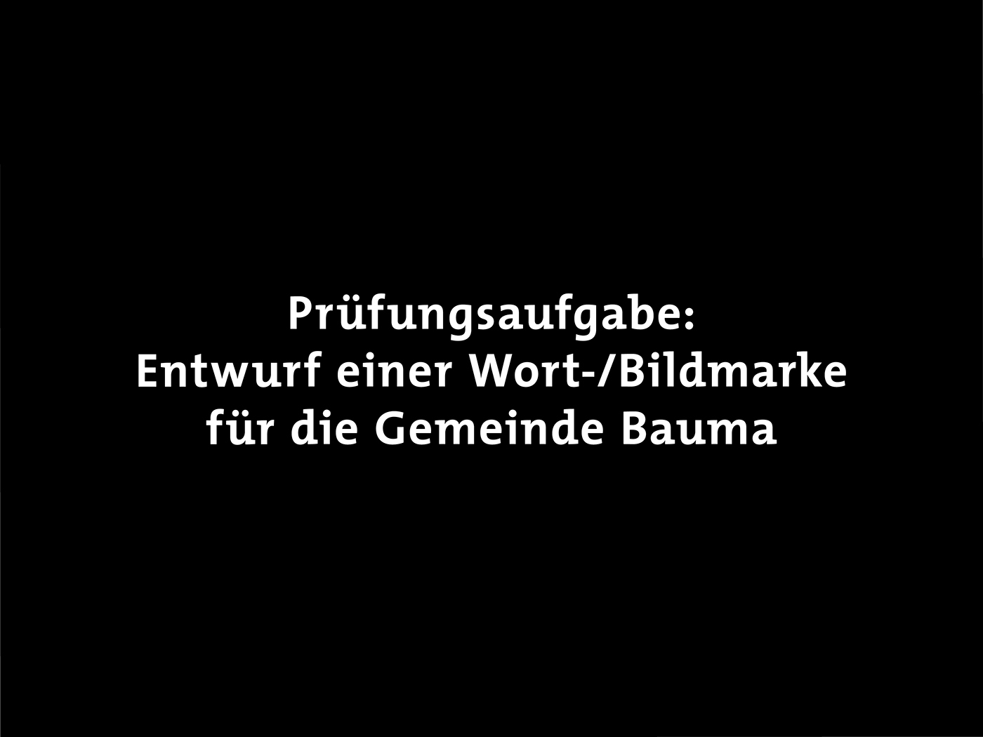 Gemeinde Bauma logo branding  Baumstruktur Holz Tanne brett schriftzug wasser