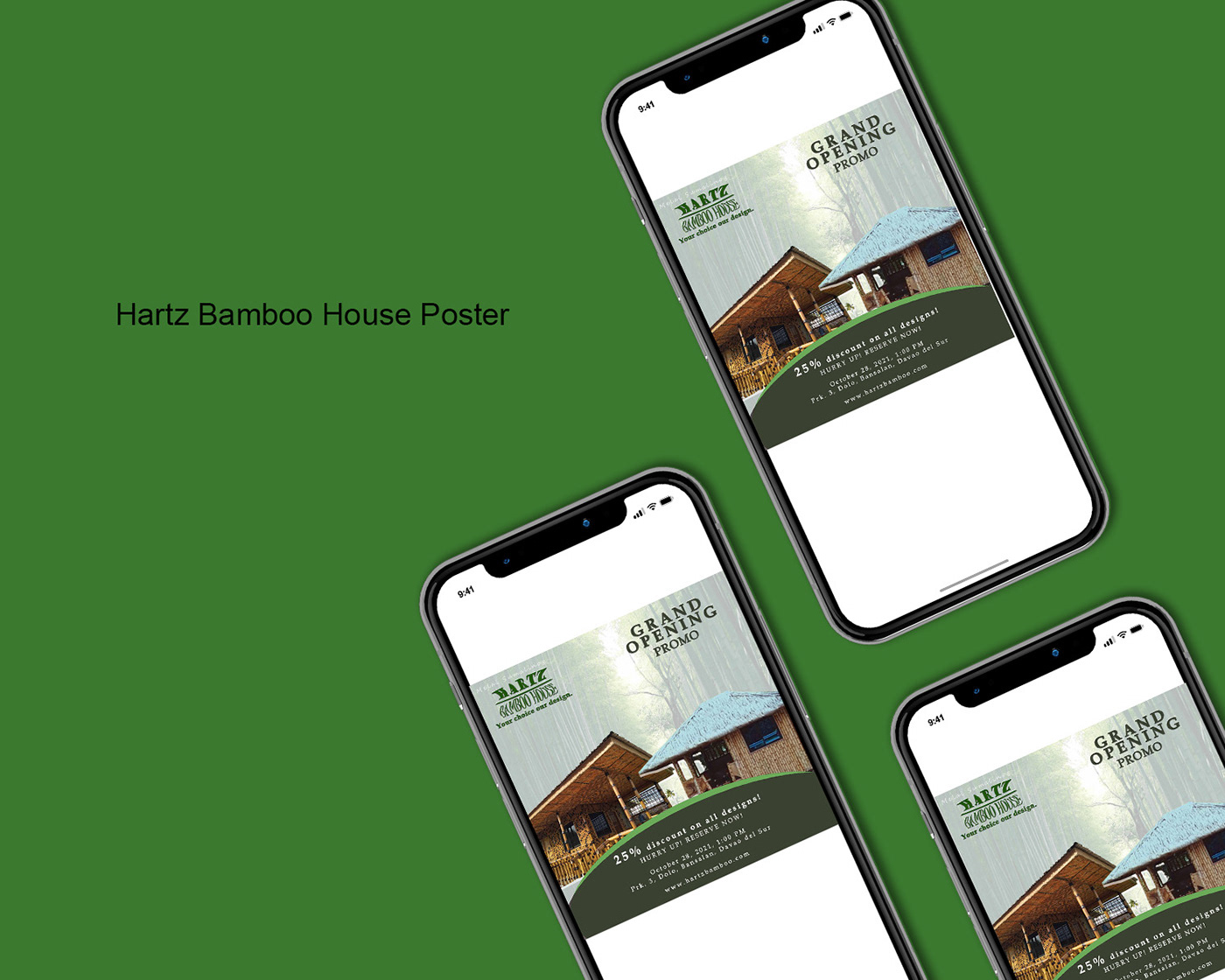 Hartz Bamboo House Grand Opening Promo Poster