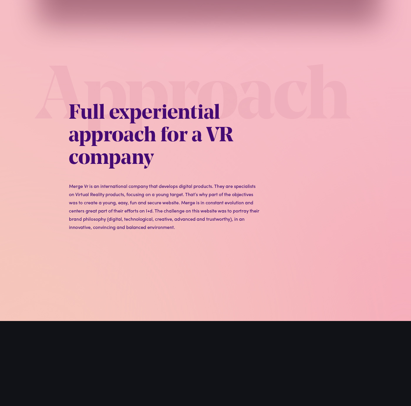 Web Website ux UI parallax Responsive vr Virtual reality product goggles
