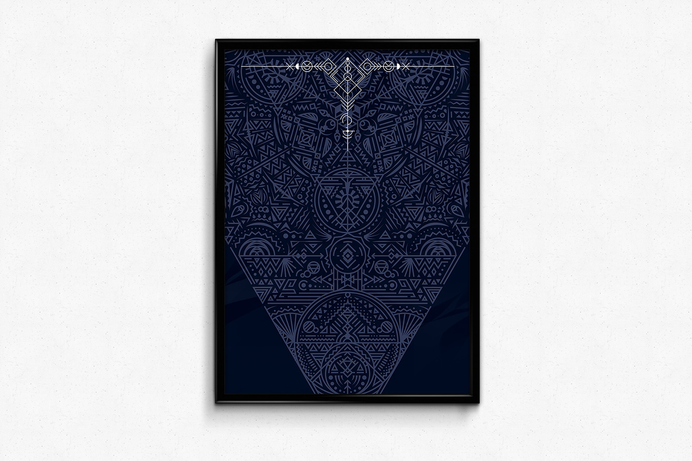 psychedelic abstract aztec geometric pattern lines shapes tribal triangle sacred madethis PassportToCreativity