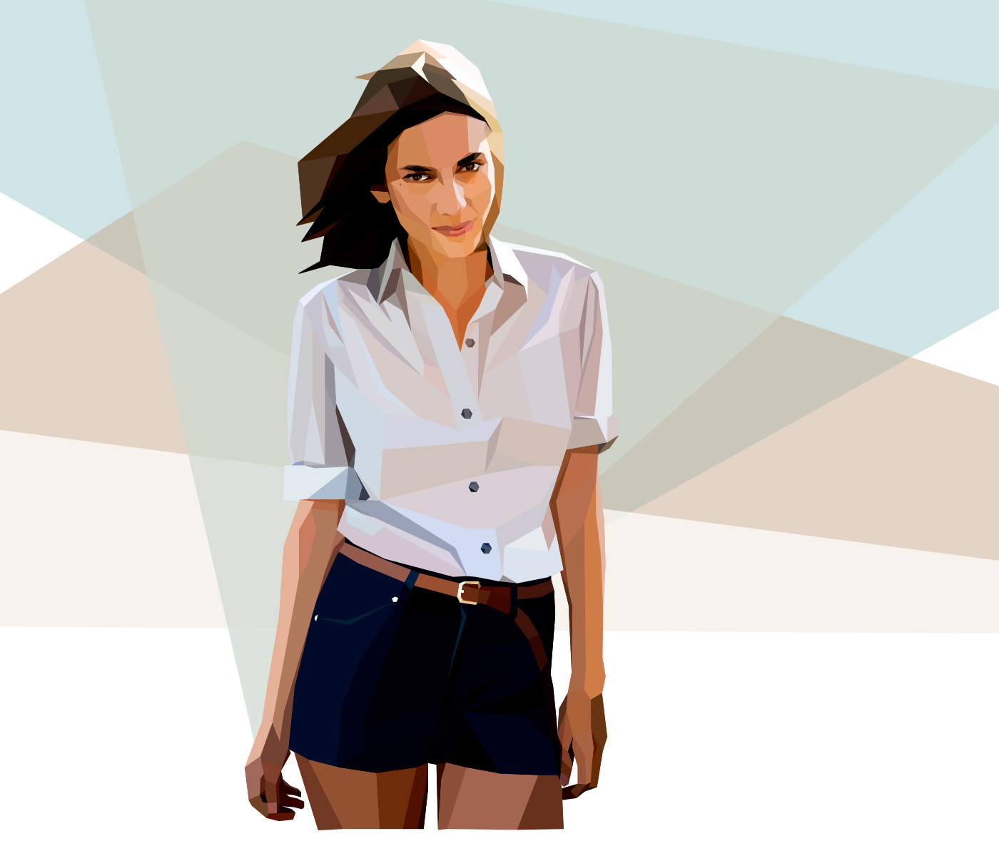 portaits caracters design lowpoly Low Poly personnages