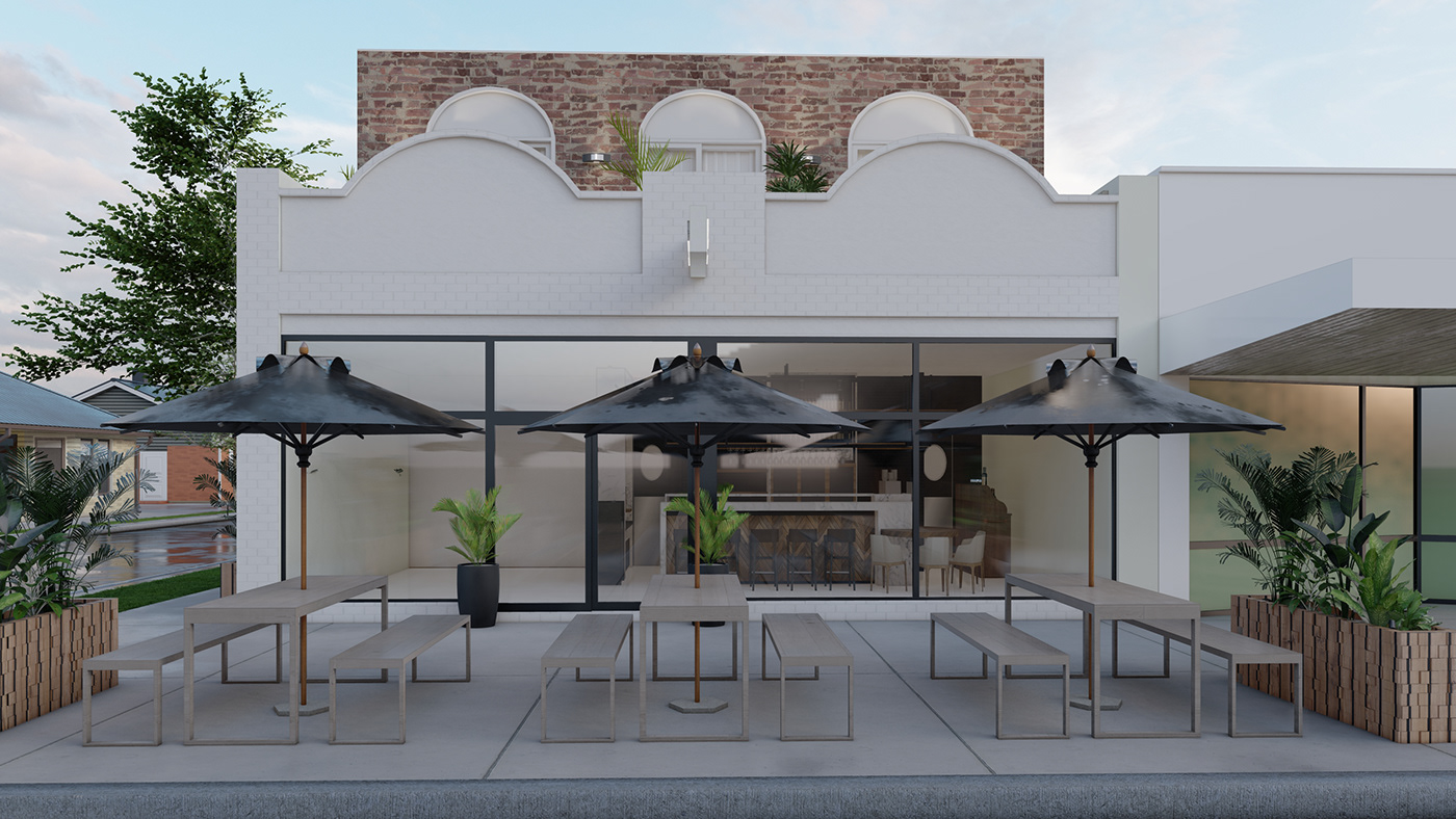 design exterior design facade Australia architecture rendering Render visualization 3D modern