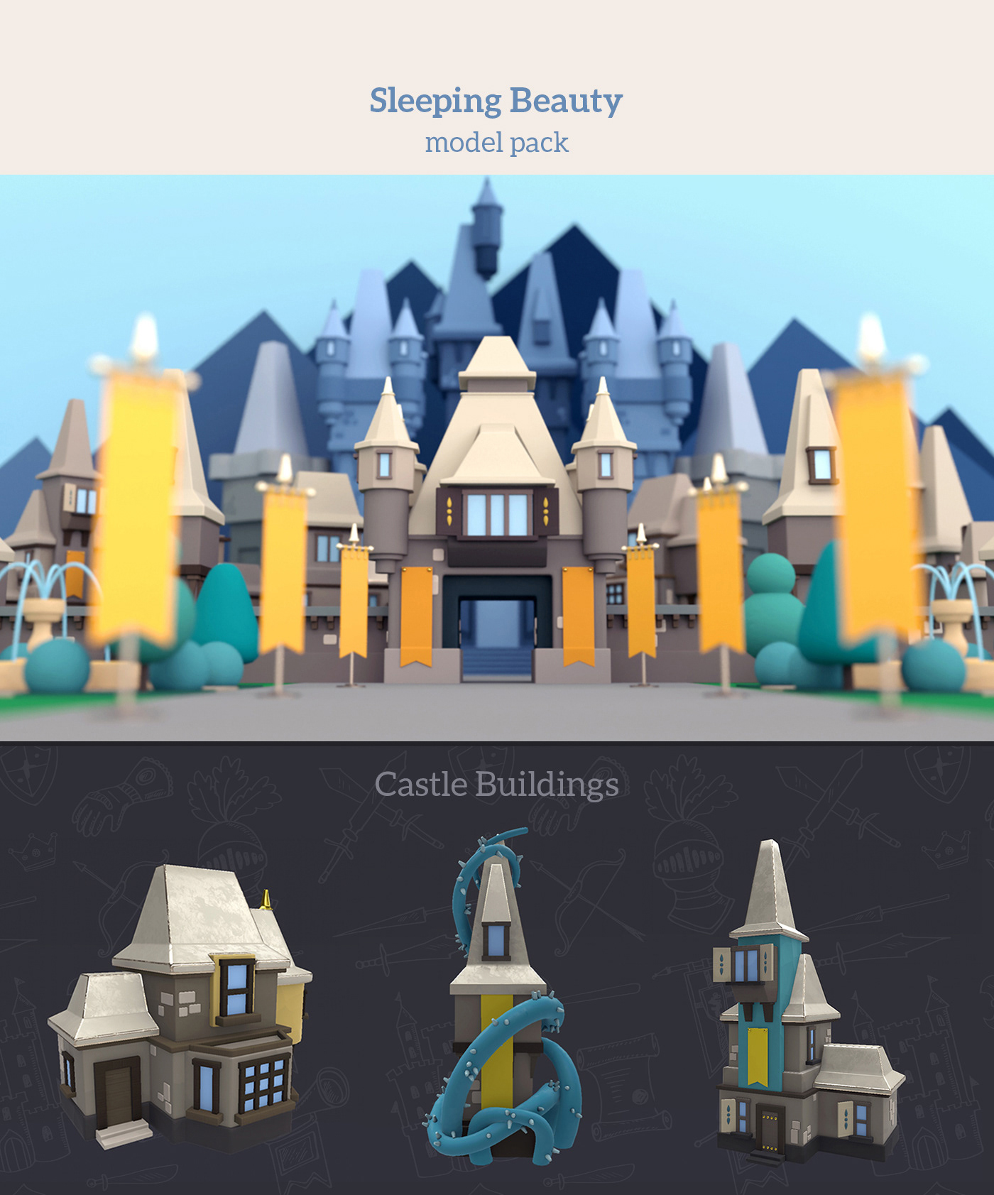 3D adobe Candy Castle creative dimension fairytale fantasy free photoshop