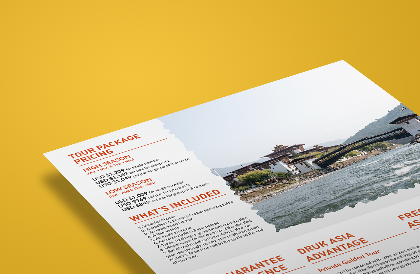 Druk Asia Flyer Design On Behance