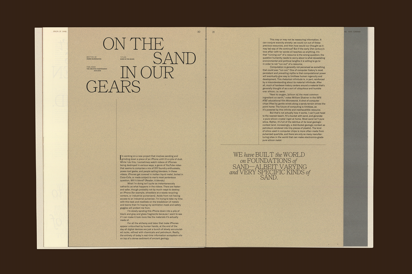 99% Invisible book book design podcast print sand