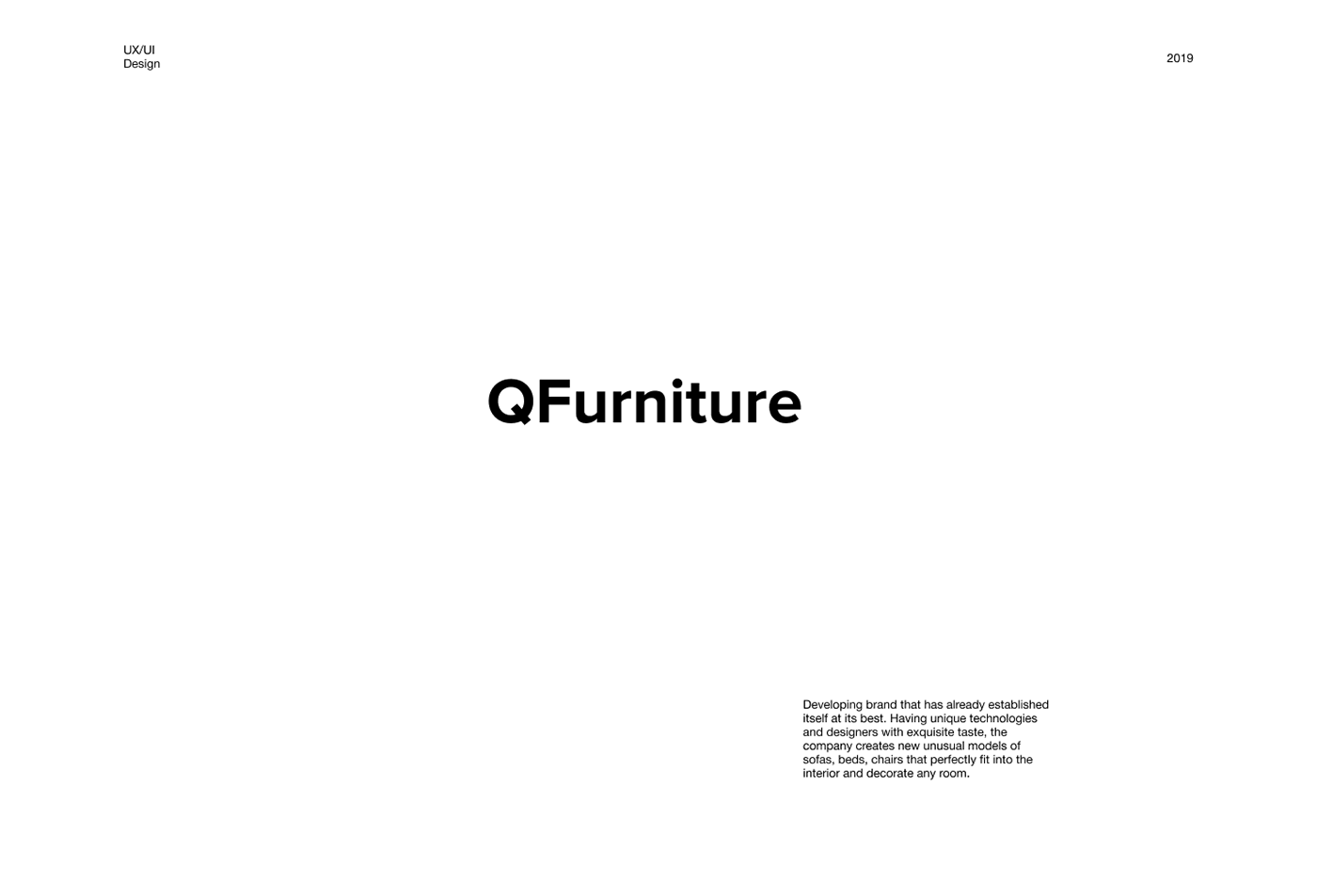 Web UI furniture furniture shop Interior studio logo shop Shop design