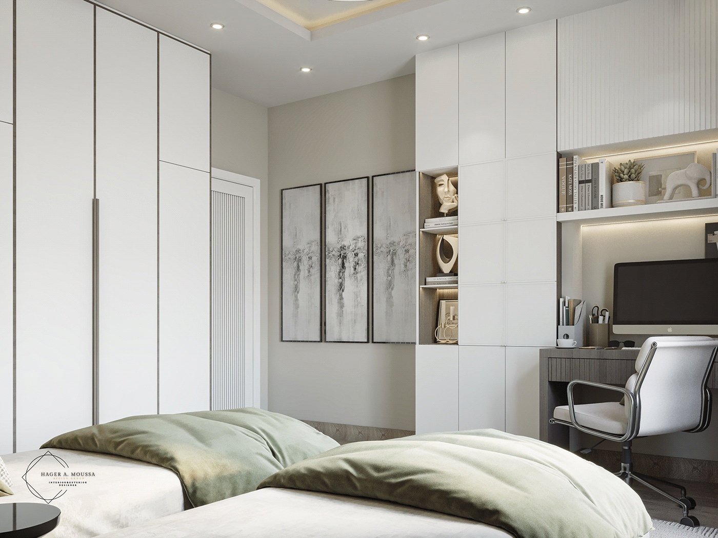 Interior modern bedroom bedroom design indoor interior design  visualization architecture Modern Design modern interior