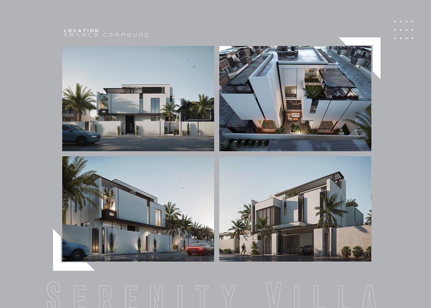 architecture visualization SketchUP exterior design Villa villa design D5 Render architectural design design