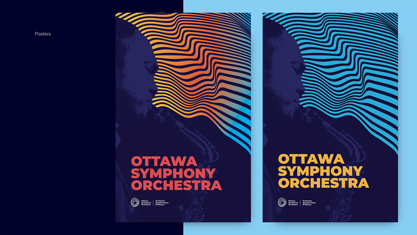 art direction  brand identity branding  graphic design  orchestra ottawa Ottawa Symphony Rebrand symphony